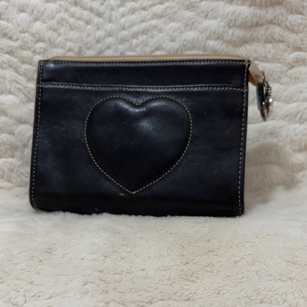 Brighton Black Heart Cosmetic Bag